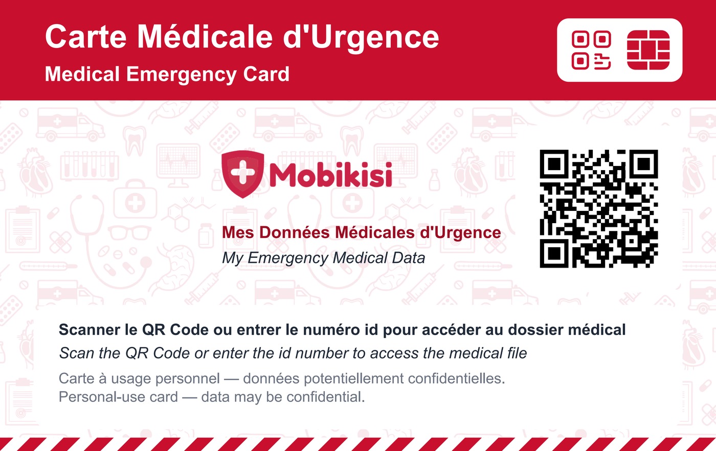 Carte Mobikisi, recto (QR code)